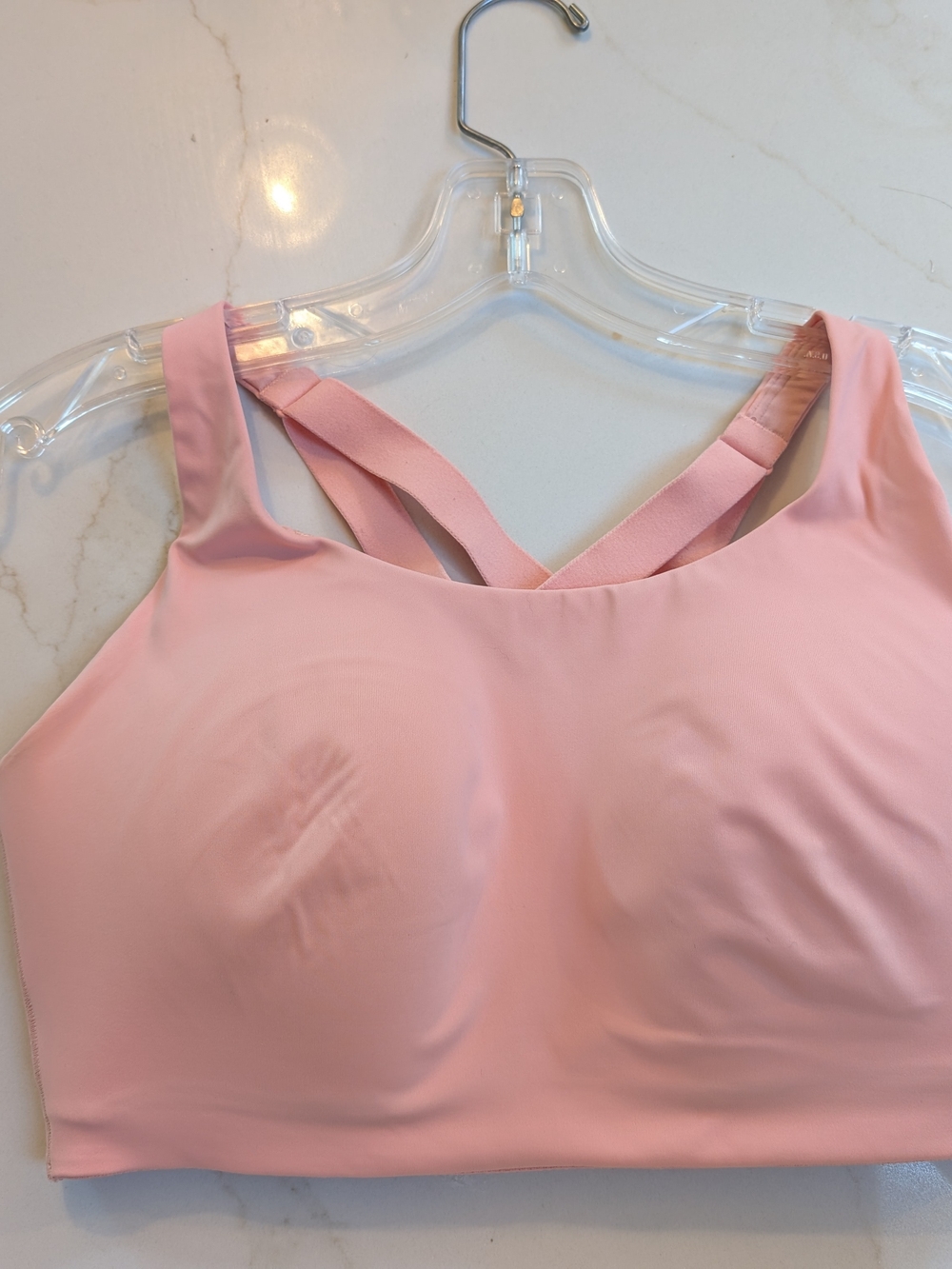 lululemon Light Pink Cross-Back Stretch Sports Bra